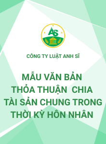 Mẫu Văn bản thỏa thuận phân chia tài sản chung trong thời kỳ hôn nhân