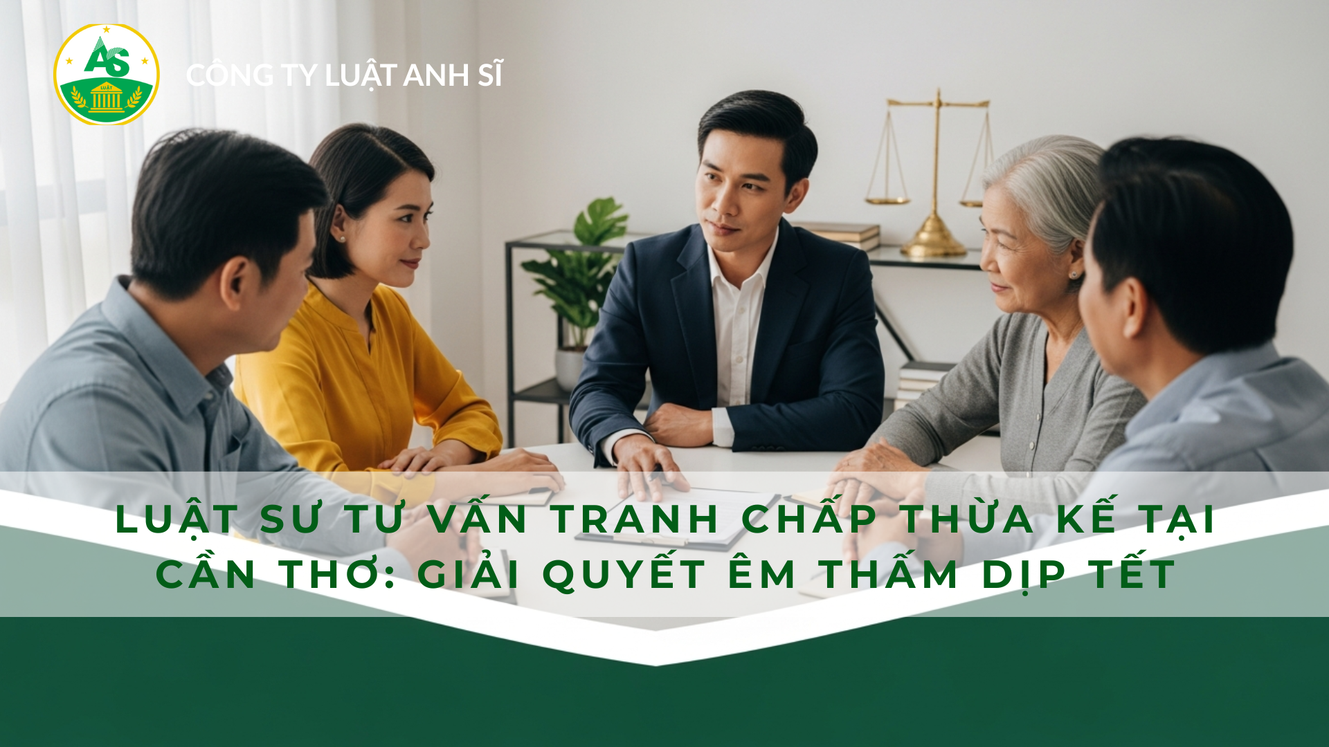 Luật sư thừa kế tại Cần Thơ đang tư vấn hòa giải tranh chấp tài sản cho các thành viên trong gia đình.