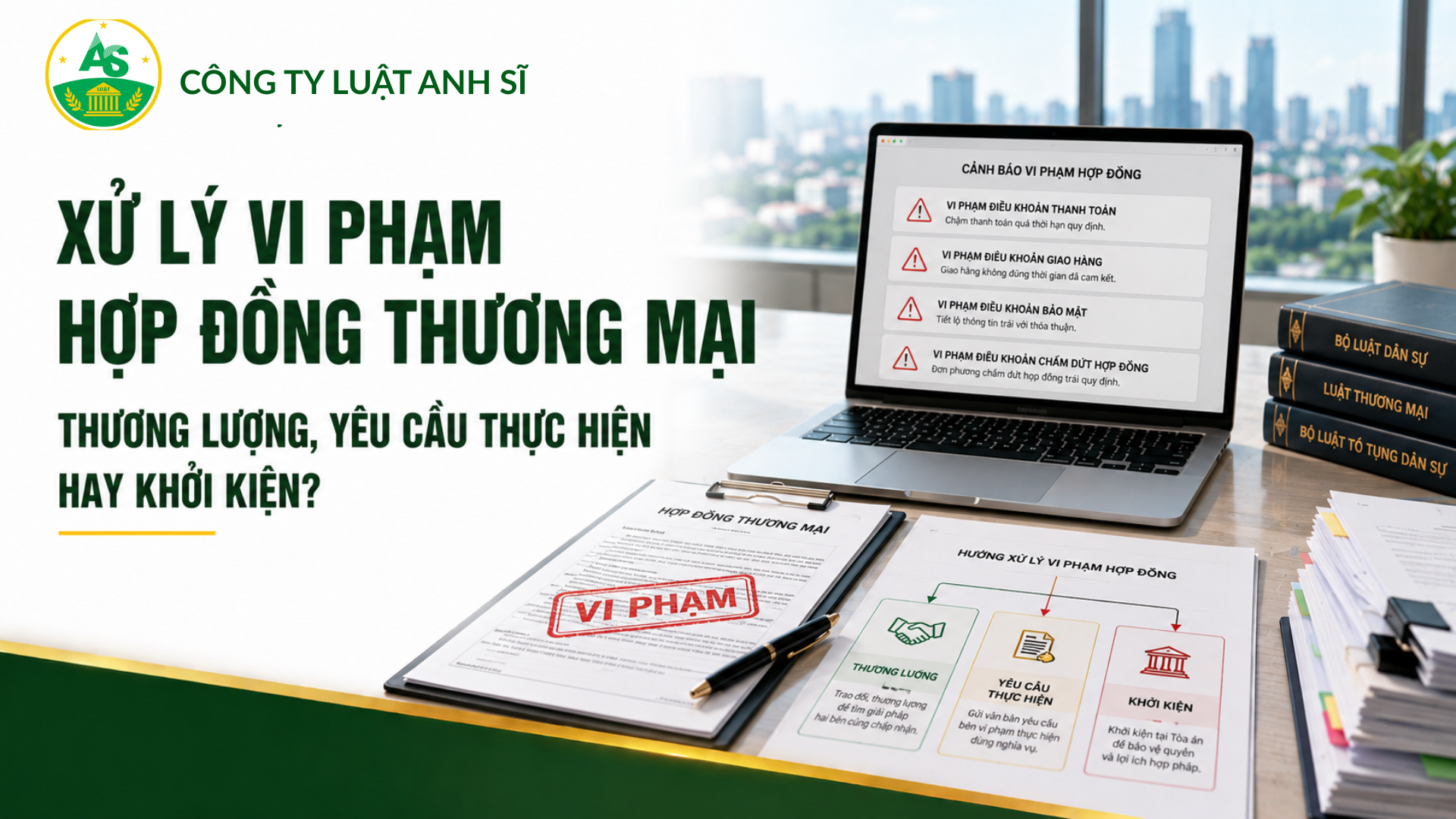 vi phạm hợp đồng thương mại